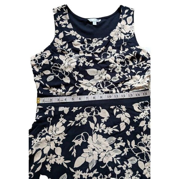 Charming Charlie Cut Out Back Floral Winter Blooms Mini Dress Size Large - Picture 5 of 10